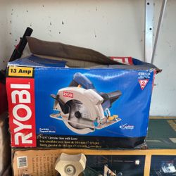 Ryobi 14  Circular Saw With Board New In Box