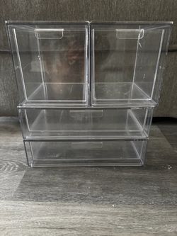 STORi Audrey Stackable Bin Clear Plastic Organizers