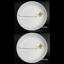Disney Winnie the Pooh Daisy Chain Pasta/Dinner Bowls Set Floral/Flowers/Spring