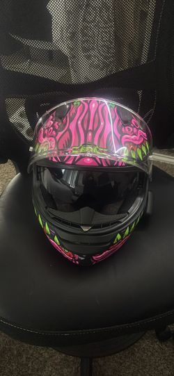 Hemet -Sedici Strada 3 Animale Pink Motorcycle Helmet small