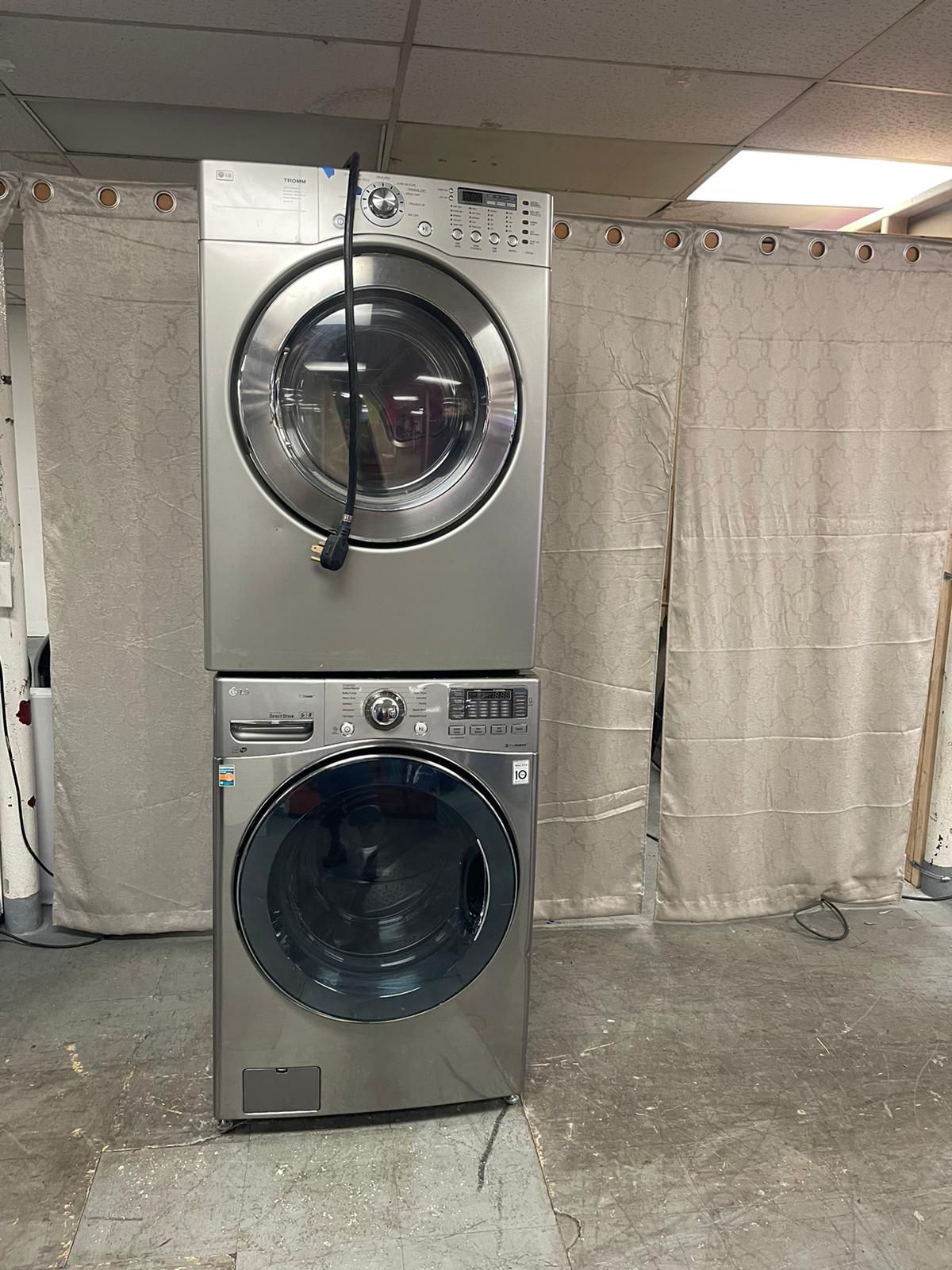 Washer Dryer Set Electric Stackable High Capacity 