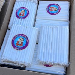 Boba 🧋 Straws / White Paper / Individually Wrapped