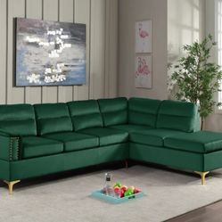 Vogue - Green Sectional

