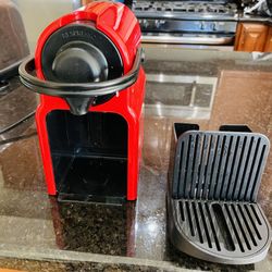 Nespresso Inissia Original Espresso Machine by Breville, Red & Nespresso Milk Frother