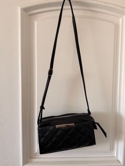Black Quilted Crossbody Bag