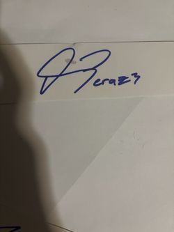 Oswald peraza autograph blank