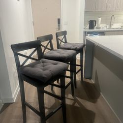 3 Bar Stools From IKEA (PRICE FOR 3)