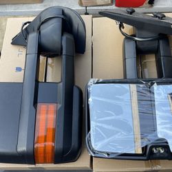 07-13 Chevy Silverado / GMC Sierra Power / Heat / Signal Back Up Light Tow Mirrors 