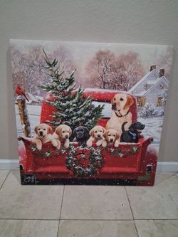 Dog canvas wall art