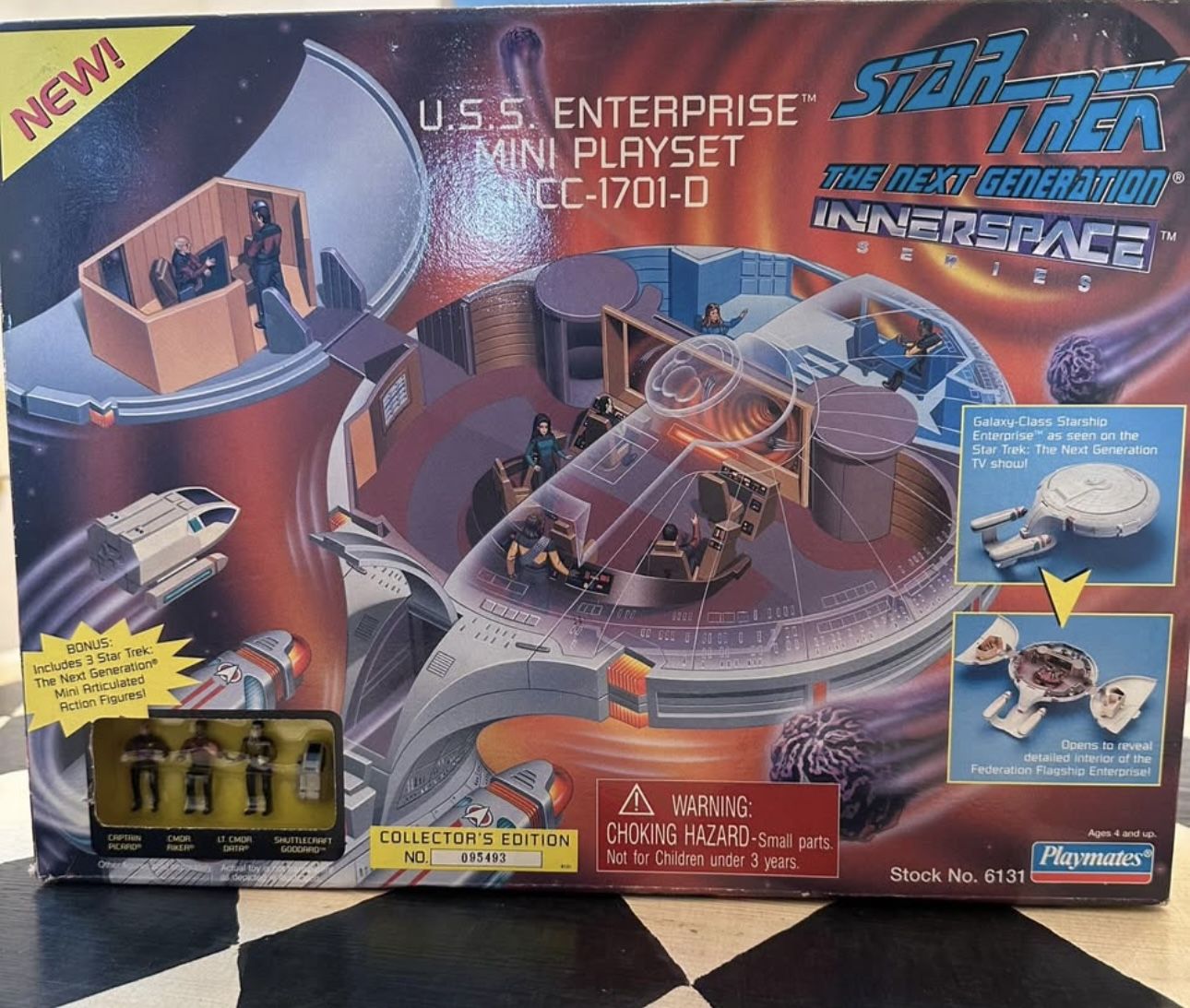 New 90’s collectors edition Star Trek U.S.S Enterprise mini play set.