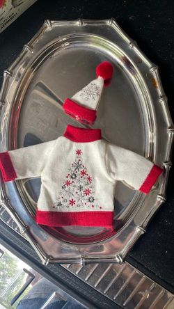 Barbie holiday sweater & hat set