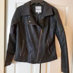 DKNY Kids Girls Leather Jacket Size 14/16