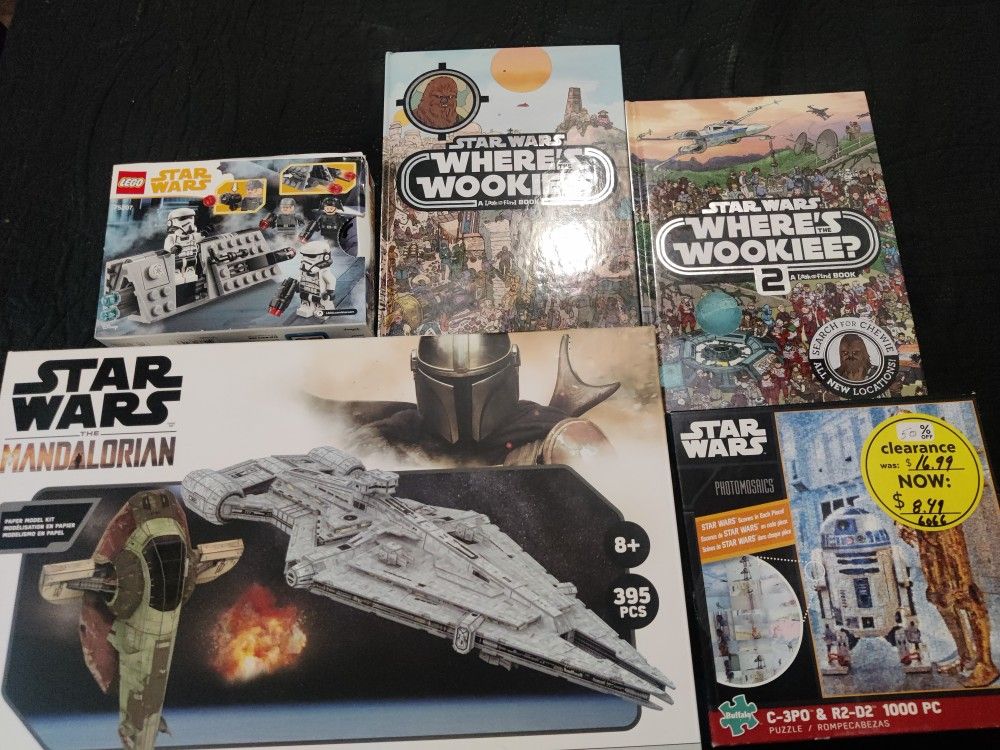 Star Wars Puzzles/Building Set/Wheres The Wookie Lot