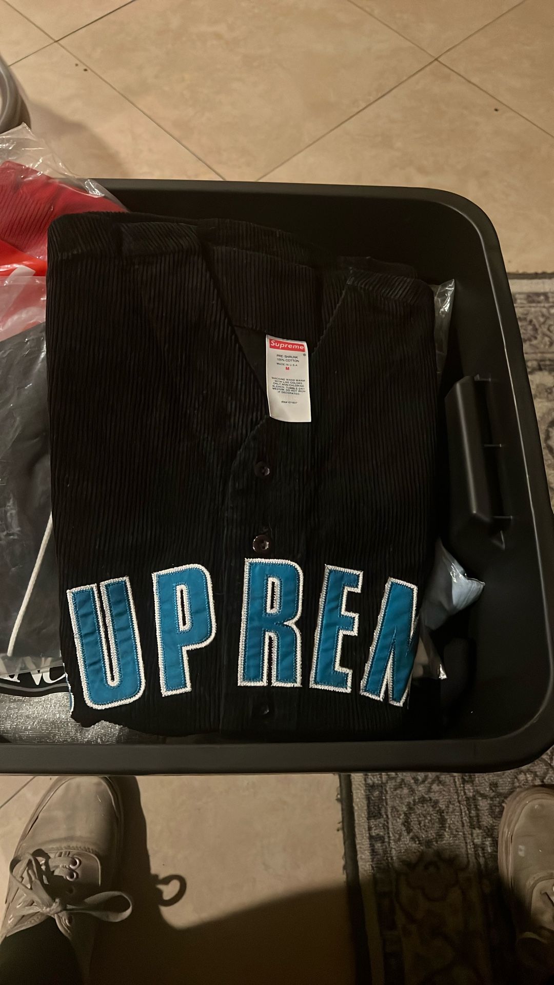 Supreme Corduroy Baseball Jersey