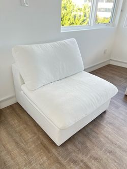 White Sectional Couch Seat