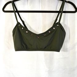 Army Green Bathing Suit Top 