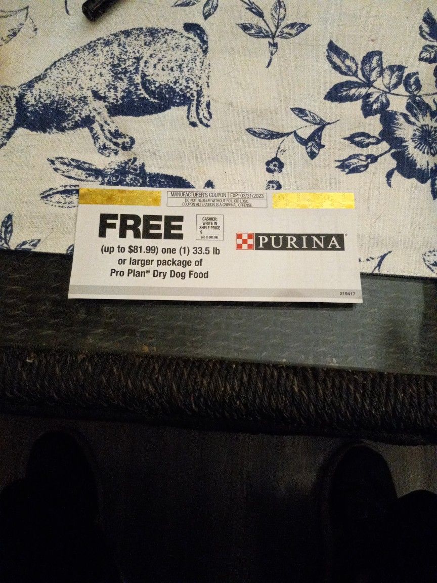 81.99 Purina Dry Dog Food Coupon For 50.00