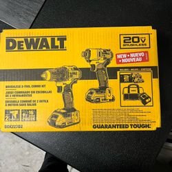 Dewalt 20v Brushless Power Tool Kit With Case. (2 Batteries And Charger Included)