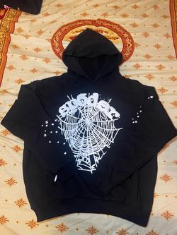 Black Og web sp5der hoodie