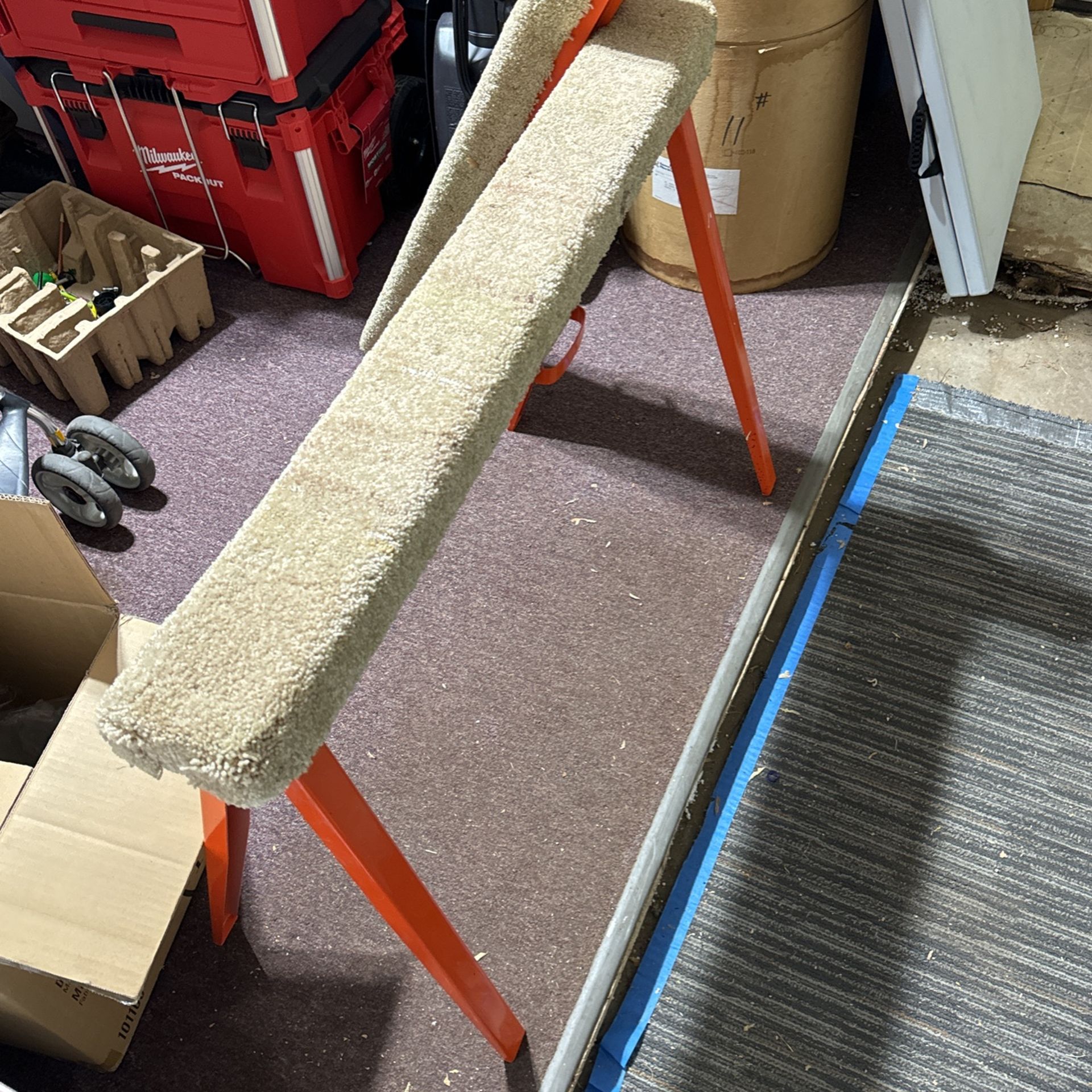 Carpeted Sawhorses