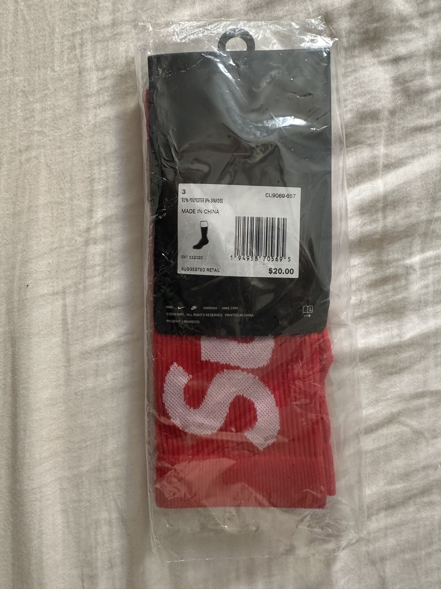 Supreme Nike Socks Supreme Red Socks Supreme Nike Lightweight Red