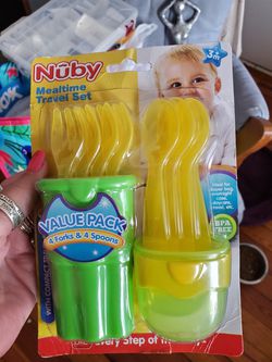 New set of utensils great for diaper bag reusable