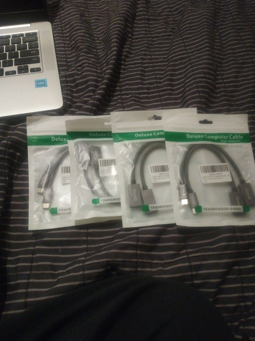 4 Packs USBC Male To USB Female Cables 