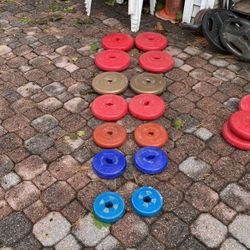 Weights Concrete Whit Plastic