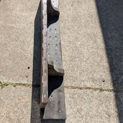 Vintage 1970's solid wood mantle fireplace shelf

Bit dusty from garage sorry. Believe 1971. Chunky. Dimensions in photo.

Longest walk mount part - w