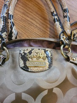 Coach Handbag 18650 Madison Art Sateen Sophia