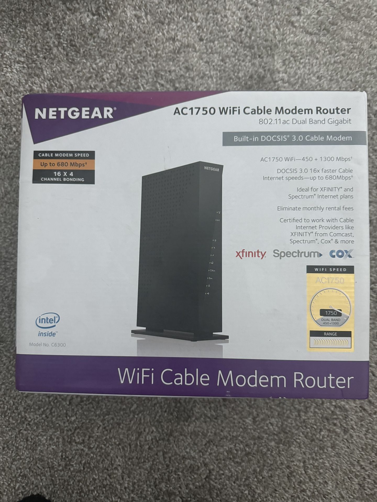 NETGEAR C6300 AC1750 Docsys 3.0 Modem router