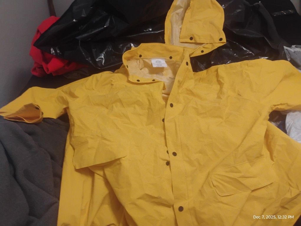Rain Coat And Over Alls Never Worn