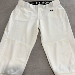 White Under Armor Softball Pants
