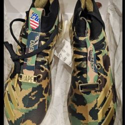 adidas A Bathing Ape x Adizero Cleat Green Camo