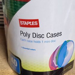 40 Round CD OR DVD MULTI COLOR CASES
