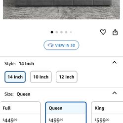 Ego 14 Inch Mattress Unopened 