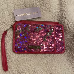 Madden Girl Sequin Wristlet Pouch