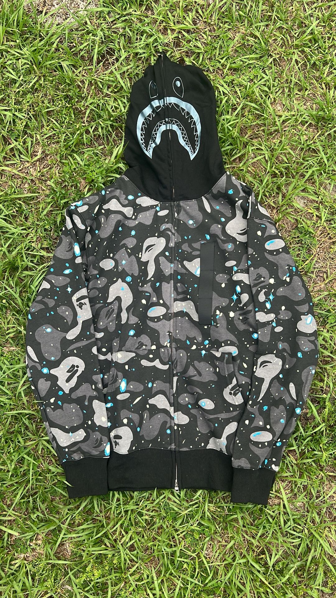 BAPE Space Camo Shark WGM Full-Zip Hoodie