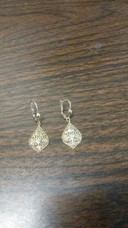 Reduced 14K Diamond Cut Earrings