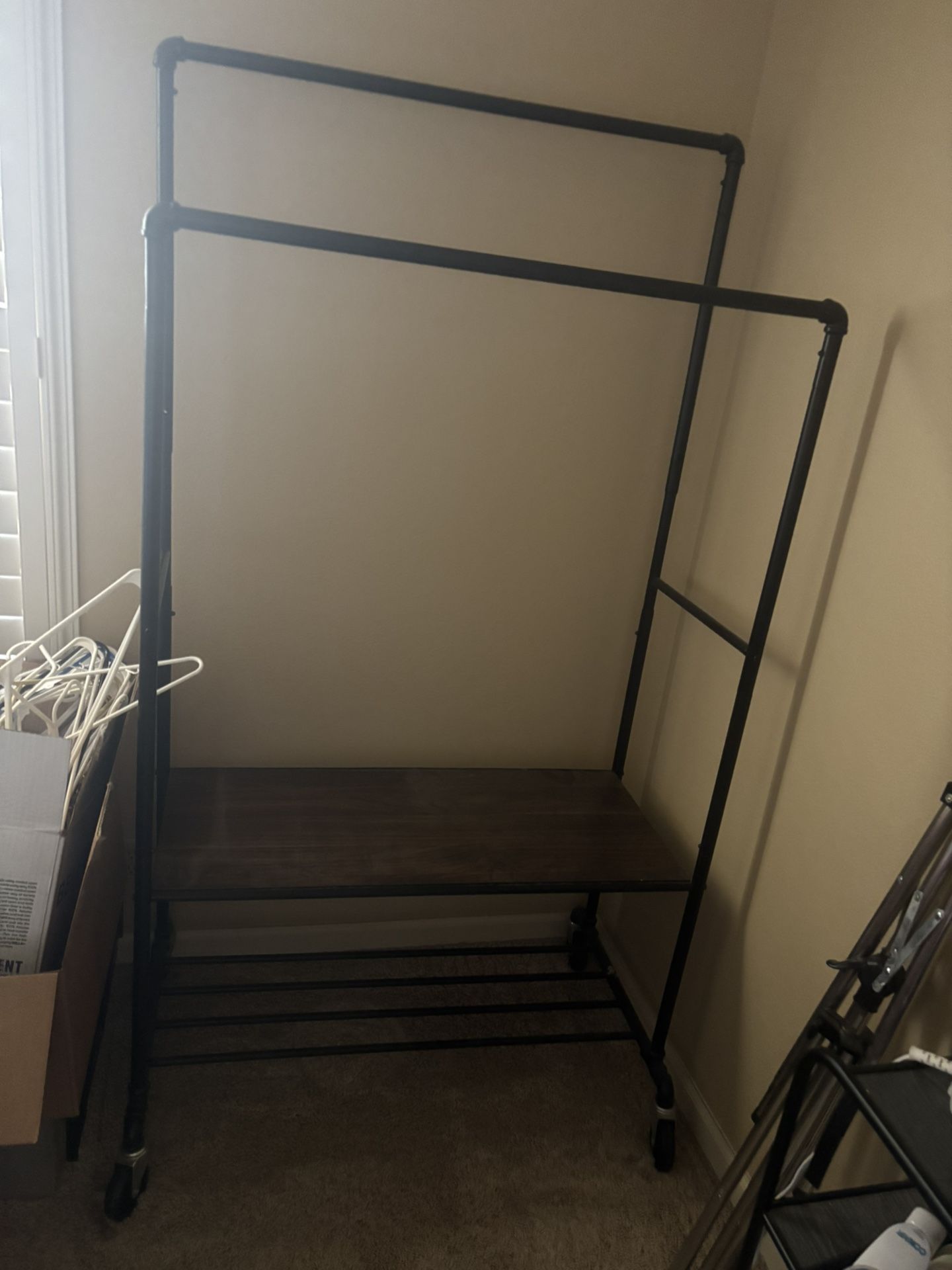 Double Clothing Rack
