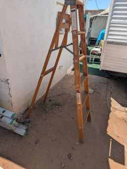 Wooden ladder