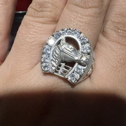 Silver Horseshoe Ring 
