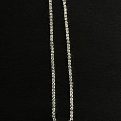 Tennis chain 925 sterling silver w 5mm moissanite