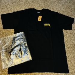 Black and yellow Stussy shirt