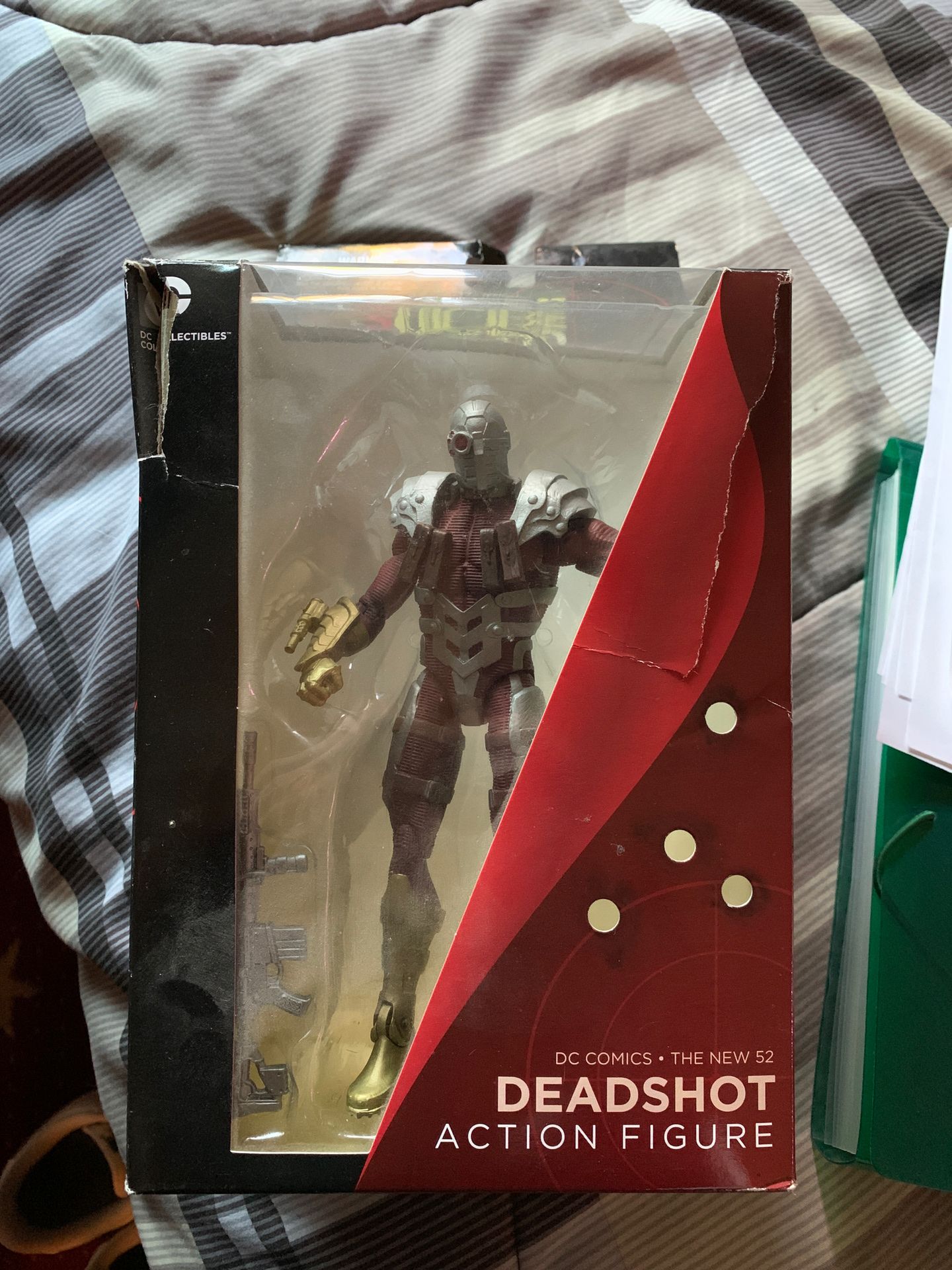 Dead shot action figure collectible box opened