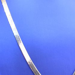 925 Silver Herringbone 20” Necklace 14.10g 5.5mm 180411/6
