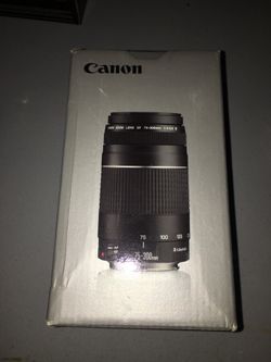 New, 75-300mm canon dslr lens