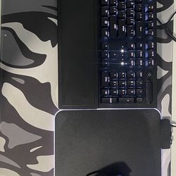 Razer Keyboard RGB, Razer Wireless Mouse, Razer Mouse Pad RGB Set