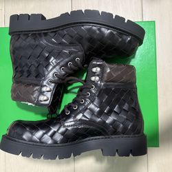 Bottega Veneta Intrecciato Fondant Boots Size 43