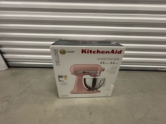 KitchenAid Deluxe Series 4.5 Quart Tilt-Head Stand Mixer with Stainless Bowl - Dried Rose - KSM97DR